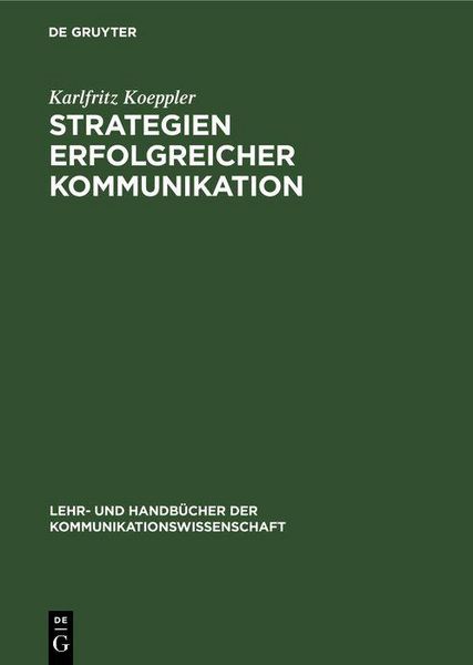 Produktbild: Strategien erfolgreicher Kommunikation