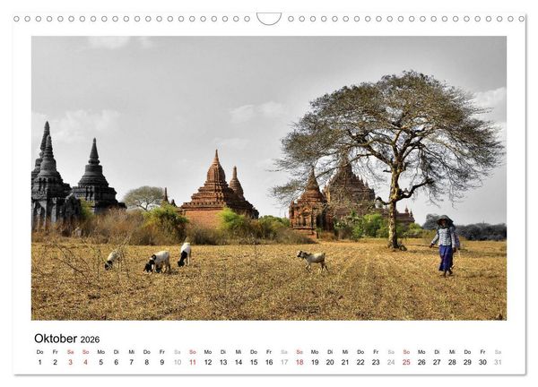 Produktbild: Myanmar &ndash; Mit anderen Augen (Wandkalender 2026 DIN A3 quer), CALVENDO Monatskalender