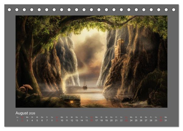 Produktbild: Zauber des Lichtes (Tischkalender 2026 DIN A5 quer), CALVENDO Monatskalender