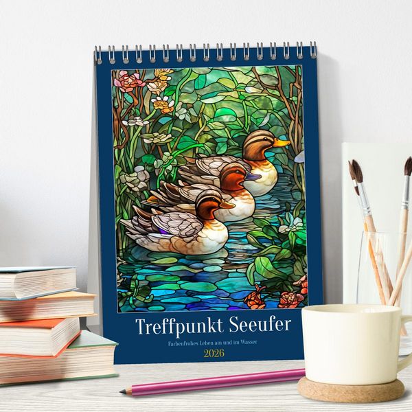 Produktbild: Treffpunkt Seeufer (Tischkalender 2026 DIN A5 hoch), CALVENDO Monatskalender