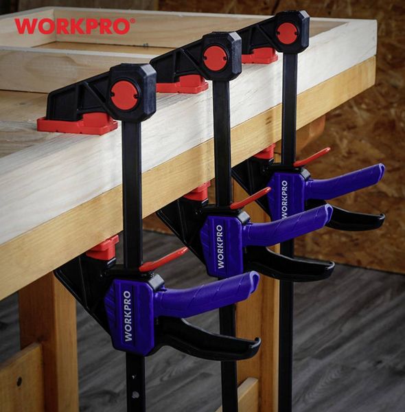 Produktbild: WorkPro WP232040 Einhandzwinge Produktabmessung, L&auml;nge: 300mm