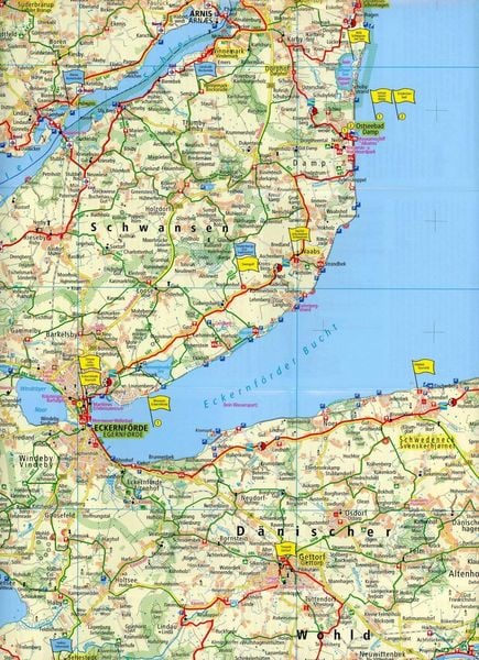 Produktbild: Schleswig - Flensburg - Rendsburg - Eckernförde 1:100 000