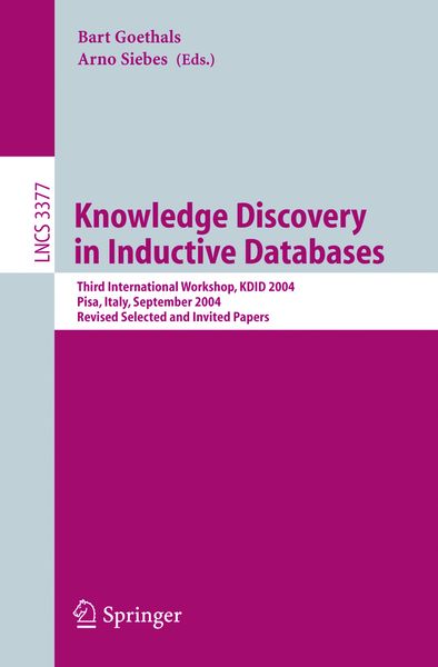 Produktbild: Knowledge Discovery in Inductive Databases
