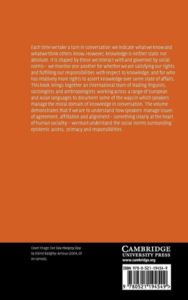 Produktbild: The Morality of Knowledge in Conversation