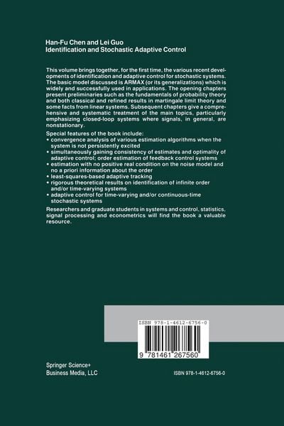Produktbild: Identification and Stochastic Adaptive Control