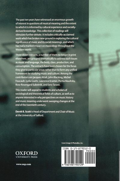 Produktbild: Music, Culture, and Society