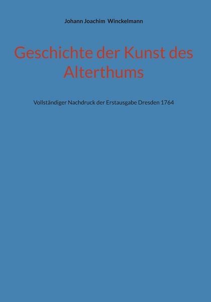 Produktbild: Geschichte der Kunst des Alterthums