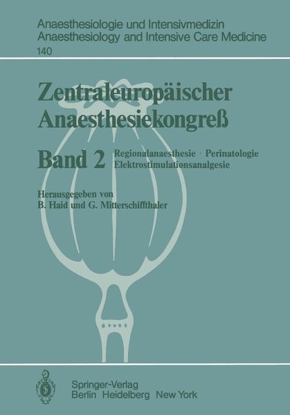 Produktbild: Zentraleurop&auml;ischer Anaesthesiekongre&szlig;