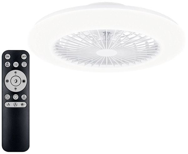 Philips Lighting Amigo Deckenventilator 20 W, 42W (Ø x H) 490mm x 137mm Glitzereffekt