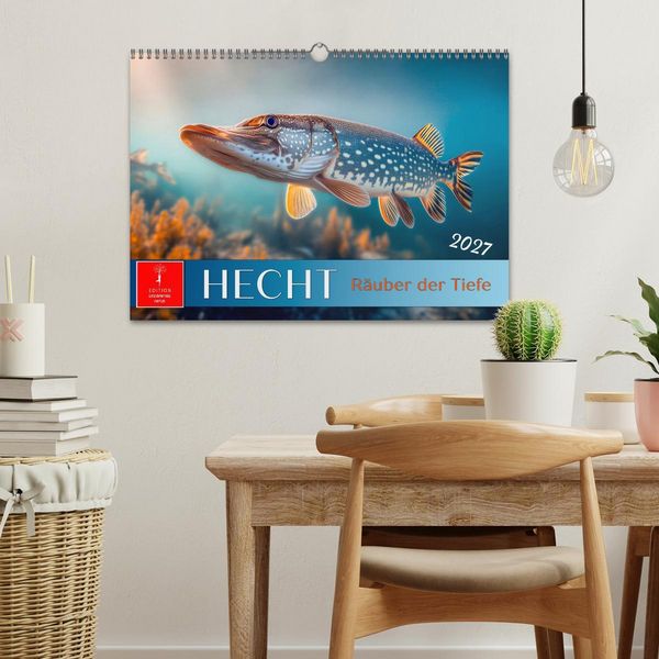 Produktbild: Hecht - J&auml;ger der Tiefe (Wandkalender 2027 DIN A3 quer), CALVENDO Monatskalender