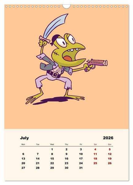 Produktbild: The Funny Pirates (Wall Calendar 2026 DIN A3 portrait), CALVENDO 12 Month Wall Calendar
