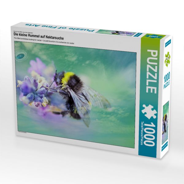 Produktbild: CALVENDO Puzzle Die kleine Hummel auf Nektarsuche | 1000 Teile Lege-Gr&ouml;&szlig;e 64x48cm Foto-Puzzle f&uuml;r gl&uuml;ckliche Stunden