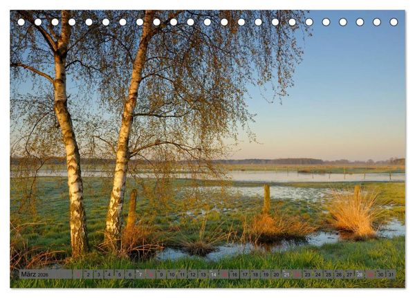 Produktbild: Der Niederrhein im Wandel der Jahreszeiten (Tischkalender 2026 DIN A5 quer), CALVENDO Monatskalender