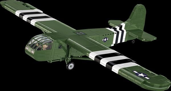 Produktbild: COBI Historical Collection 5755 - Waco CG-4, Segelflugzeug, WWII, 1:48 Bausatz, 784 Klemmbausteine/1 Figur