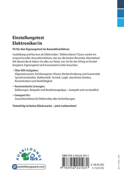 Produktbild: Einstellungstest Elektroniker