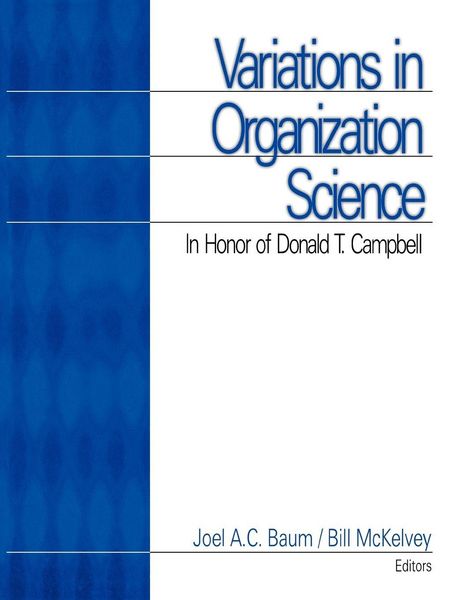 Produktbild: Variations in Organization Science