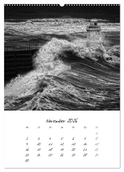 Produktbild: Schottland Monochrom (Wandkalender 2026 DIN A2 hoch), CALVENDO Monatskalender