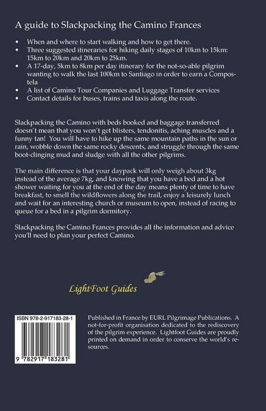 Produktbild: Lightfoot Guide to Slackpacking the Camino Frances