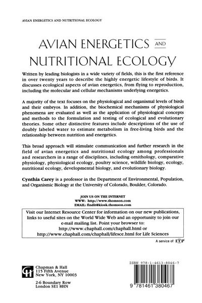 Produktbild: Avian Energetics and Nutritional Ecology
