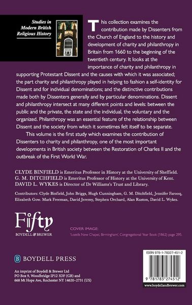 Produktbild: Protestant Dissent and Philanthropy in Britain, 1660-1914