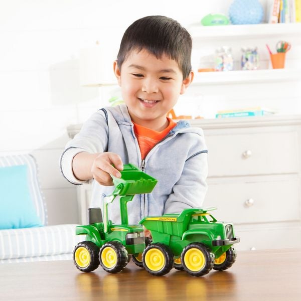 Produktbild: Mini Sandkasten Bagger und Kipplaster Set