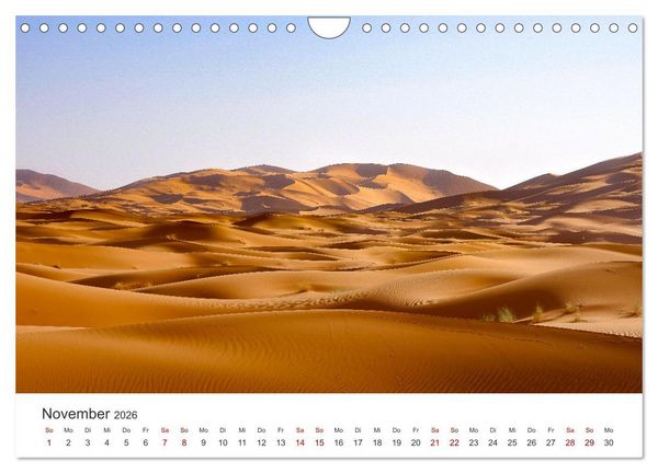 Produktbild: Sahara - Die gr&ouml;&szlig;te Trockenw&uuml;ste der Welt. (Wandkalender 2026 DIN A4 quer), CALVENDO Monatskalender