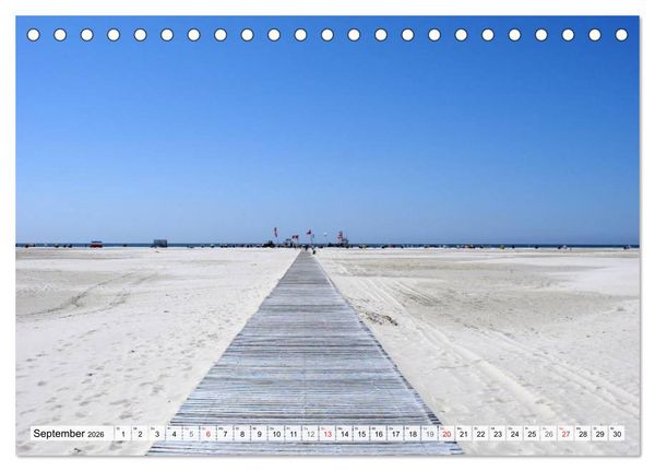 Produktbild: Amrum &ndash; Trauminsel in der Nordsee (Tischkalender 2026 DIN A5 quer), CALVENDO Monatskalender