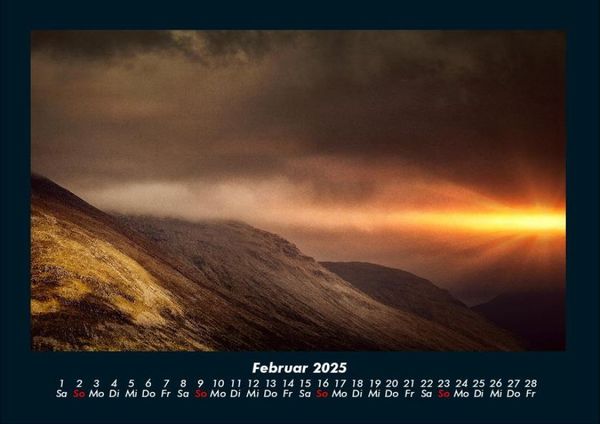 Produktbild: Landschaftskalender 2025 Fotokalender DIN A4