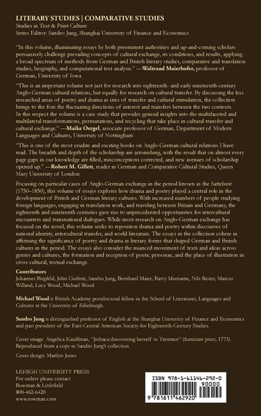 Produktbild: Anglo-German Dramatic and Poetic Encounters