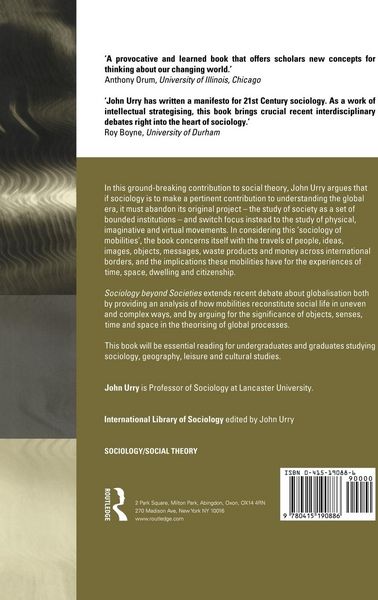 Produktbild: Sociology Beyond Societies