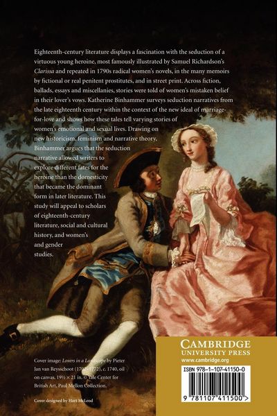 Produktbild: The Seduction Narrative in Britain, 1747-1800. Katherine Binhammer