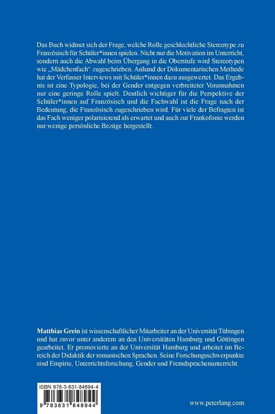 Produktbild: Fachwahl Franz&ouml;sisch und Gender