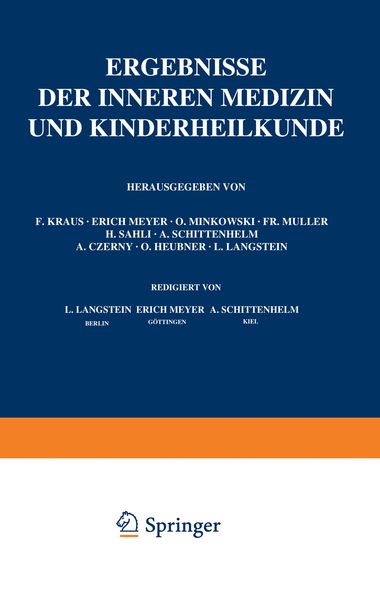 Produktbild: Ergebnisse der Inneren Medizin und Kinderheilkunde