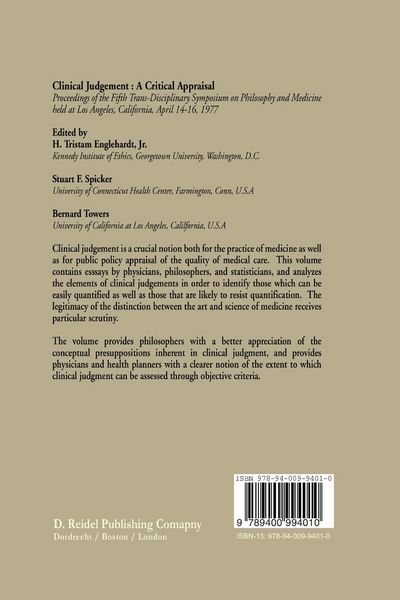 Produktbild: Clinical Judgment: A Critical Appraisal