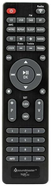 Produktbild: Soundmaster CD-Player Silber Internetradio, DAB+, WLAN, USB, Inkl. Lautsprechern