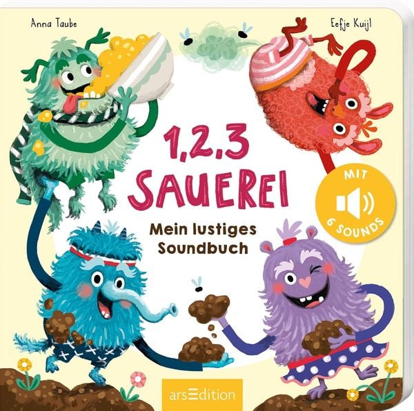 1, 2, 3 Sauerei, Gebundene Ausgabe von Anna Taube, arsedition, 2400005418417