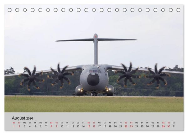 Produktbild: Transportflugzeug Airbus A400M Atlas (Tischkalender 2026 DIN A5 quer), CALVENDO Monatskalender
