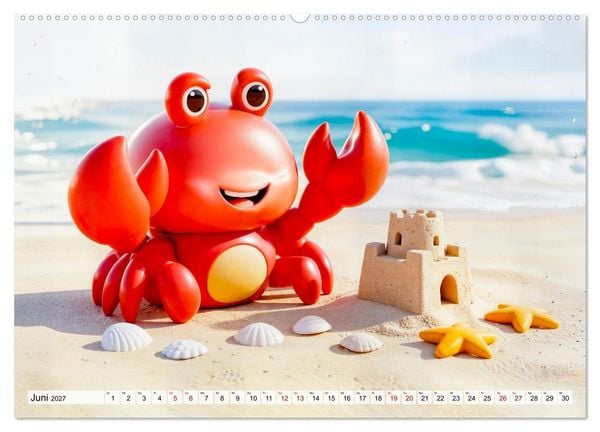 Produktbild: Kinder‑Sternzeichen - Fr&ouml;hlicher und bunter Kalender (Wandkalender 2027 DIN A2 quer), CALVENDO Monatskalender