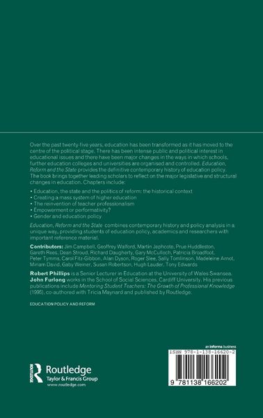 Produktbild: Education, Reform and the State