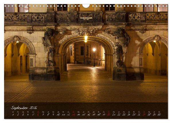 Produktbild: Nachts in Dresden (Wandkalender 2026 DIN A3 quer), CALVENDO Monatskalender