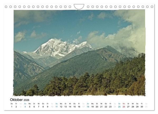 Produktbild: NEPAL GREAT HIMALAYA TRAIL - KULTUR ROUTE (Wandkalender 2026 DIN A4 quer), CALVENDO Monatskalender