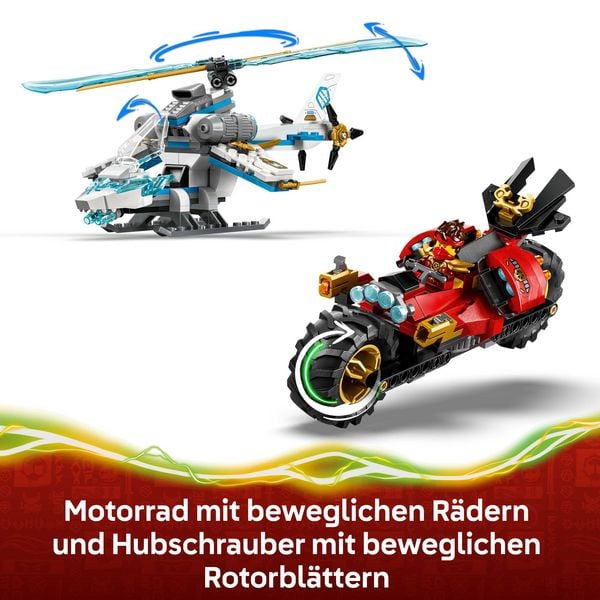 Produktbild: LEGO NINJAGO 71857 Showdown am Baumhaus mit dem Ninja-Bike, Minifiguren