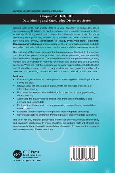 Produktbild: Introduction to Privacy-Preserving Data Publishing