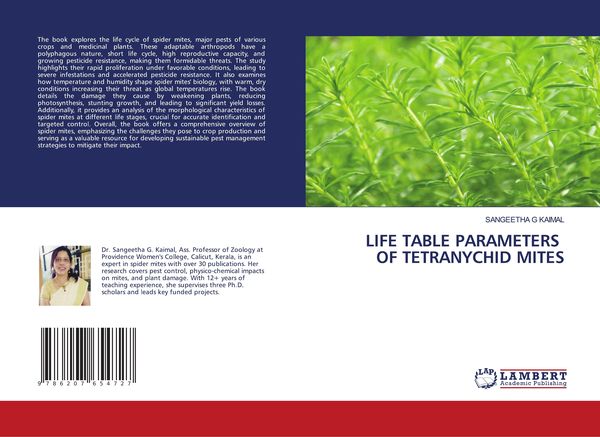 Produktbild: Life Table Parameters Of Tetranychid Mites