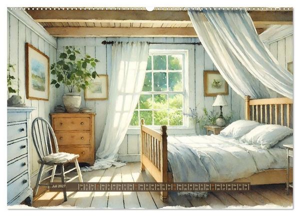 Produktbild: Im kleinen Cottage (hochwertiger Premium Wandkalender 2027 DIN A2 quer), Kunstdruck in Hochglanz