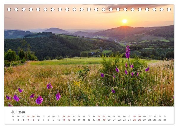 Produktbild: Sauerland - hier muss man mal gewesen sein (Tischkalender 2026 DIN A5 quer), CALVENDO Monatskalender