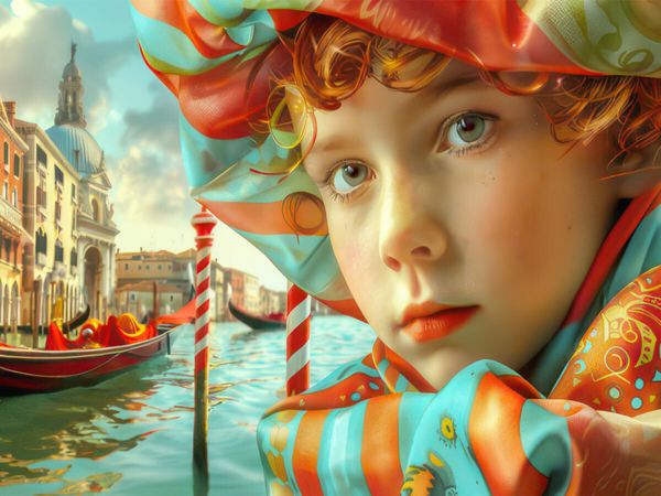 Produktbild: CALVENDO Puzzle Venedig surreal | 1000 Teile Lege-Gr&ouml;&szlig;e 64x48cm Foto-Puzzle f&uuml;r gl&uuml;ckliche Stunden