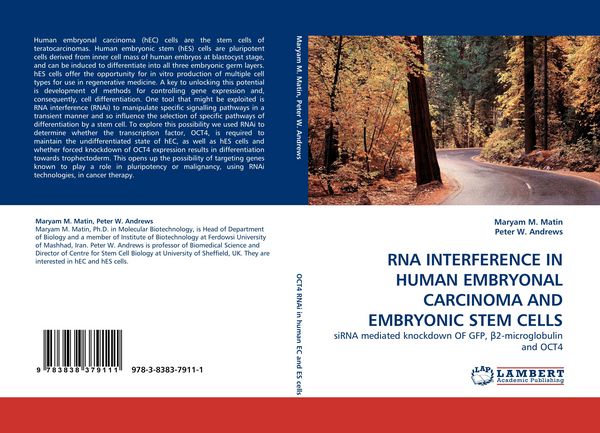 Produktbild: Rna Interference in Human Embryonal Carcinoma and Embryonic Stem Cells