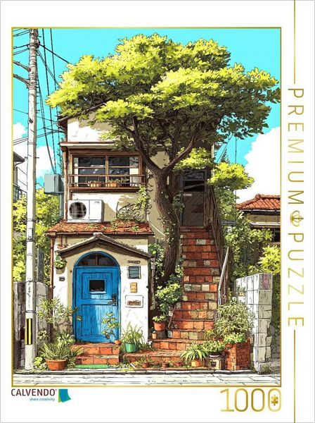 CALVENDO Puzzle Haus auf Kyushu-Insel | 1000 Teile Lege-Größe 64x48cm Foto-Puzzle für glückliche Stunden