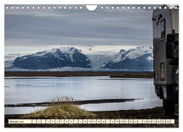 Produktbild: Overlanding on Iceland - Mit dem 4x4 Camper kreuz und quer &uuml;ber die Insel (Wandkalender 2026 DIN A4 quer), CALVENDO Monatskalender